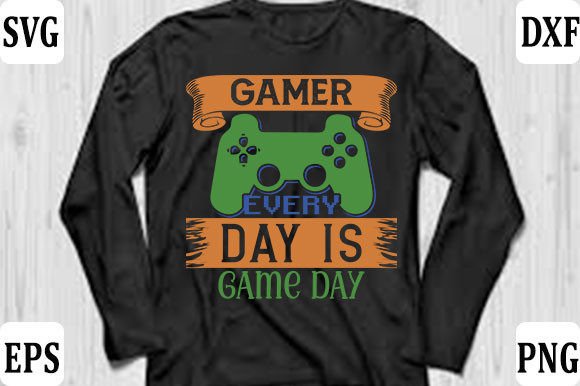Gaming Gamer T-Shirt Design Graphics & T-Shirt Designs