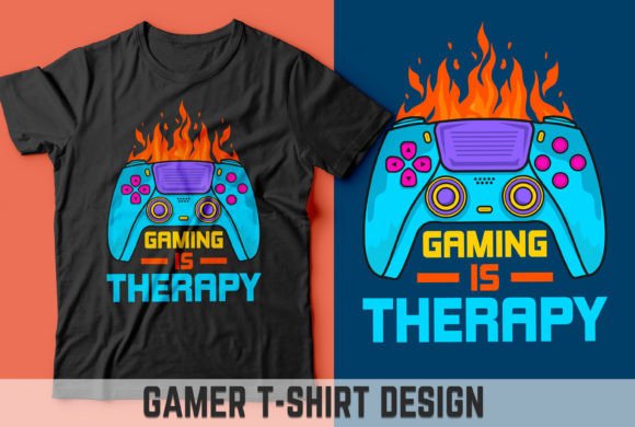 Gaming is Therapy: Graphics for T-Shirt Designs