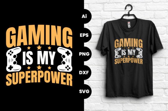 Gaming Superpower Graphics & T-Shirt Designs