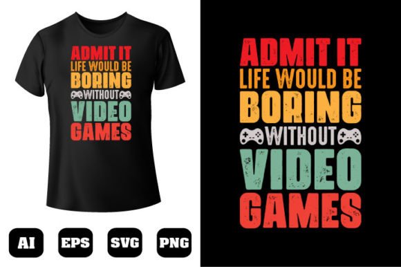 Gaming T-shirt Design 93 Graphics & T-Shirt Designs