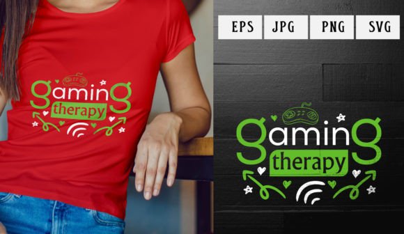 Gaming Therapy Graphics for T-Shirt Designs