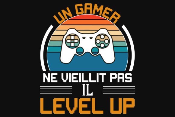 Gaming Typography Graphics for T-Shirt Designs